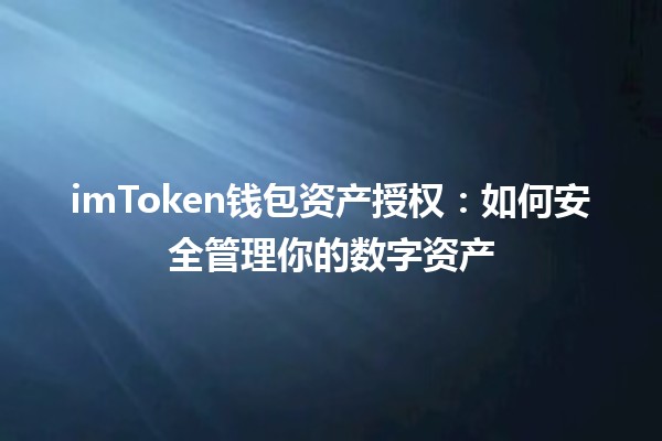 imToken钱包资产授权：如何安全管理你的数字资产🔒💰