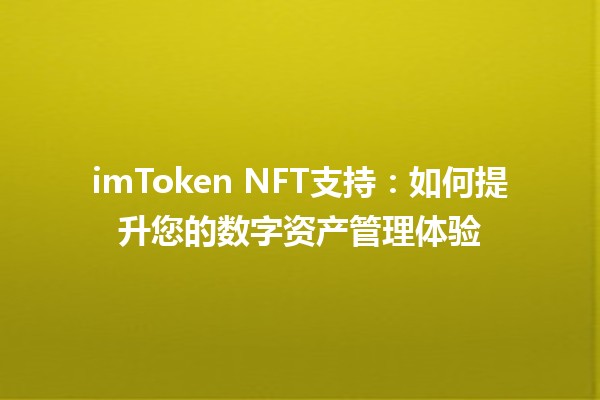 imToken NFT支持：如何提升您的数字资产管理体验🖼️🚀