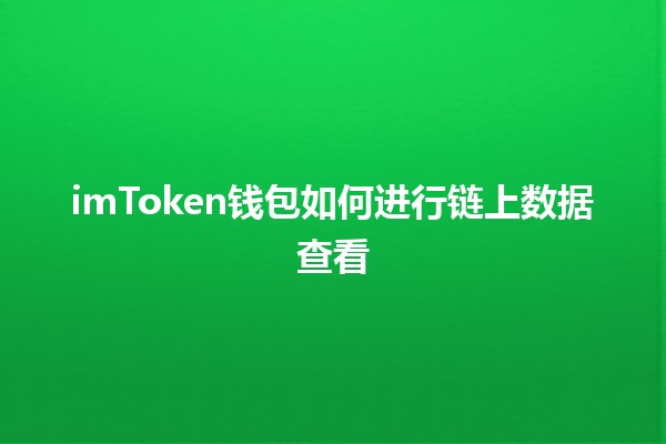 imToken钱包如何进行链上数据查看💰🔍